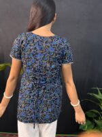 Florel Short Kurti Black & Blue - Image 4
